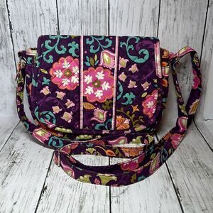Stephanie Dawn Purple Pink Crossbody Purse Bag Handbag Pocket book